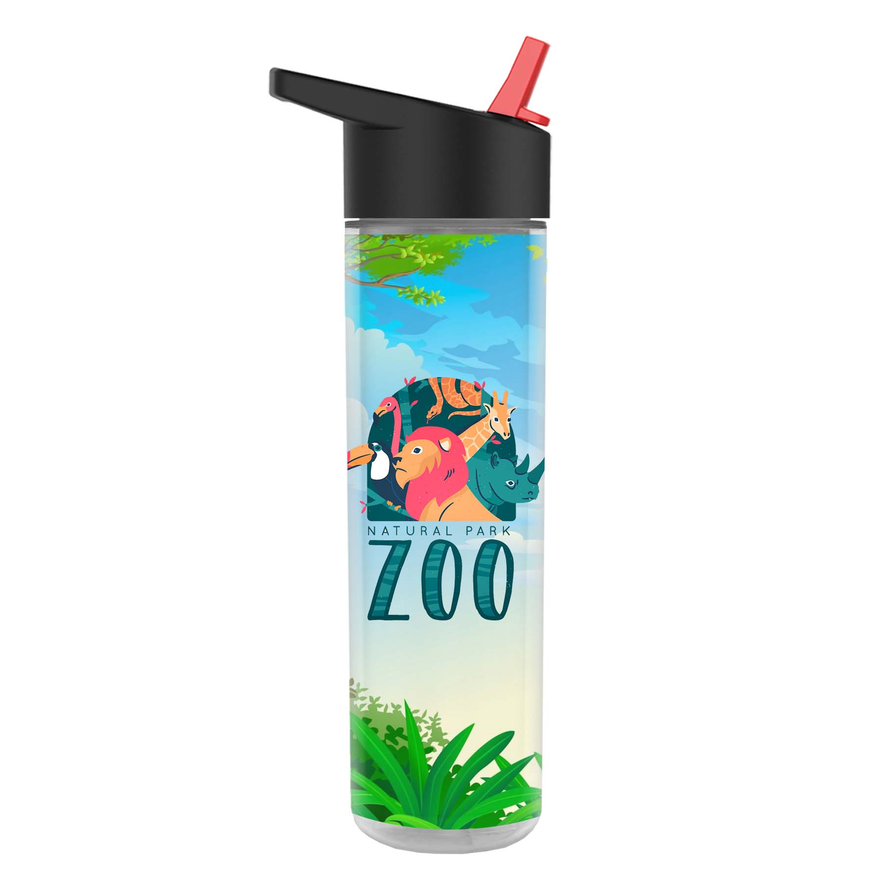 The Chiller Full Color Wrap - 16 Oz. Insulated Bottle with Flip Straw 4