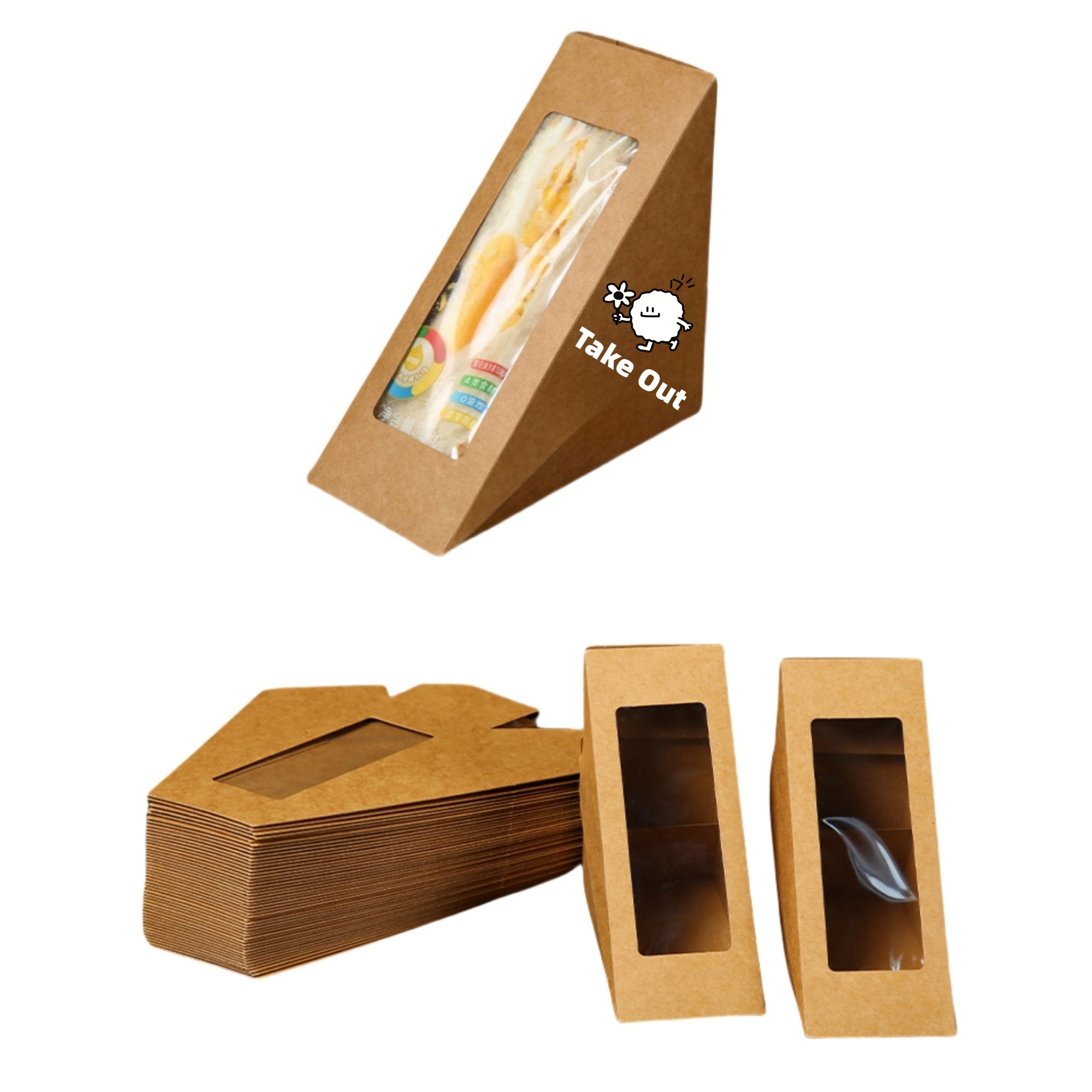 Sandwich Paper Boxes With Window 3