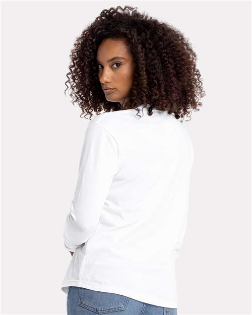 Women's Cotton Relaxed Long Sleeve T-Shirt - 3911 19