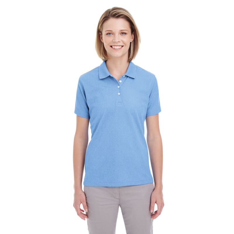 UltraClub Ladies' Heathered Piqué Polo 9