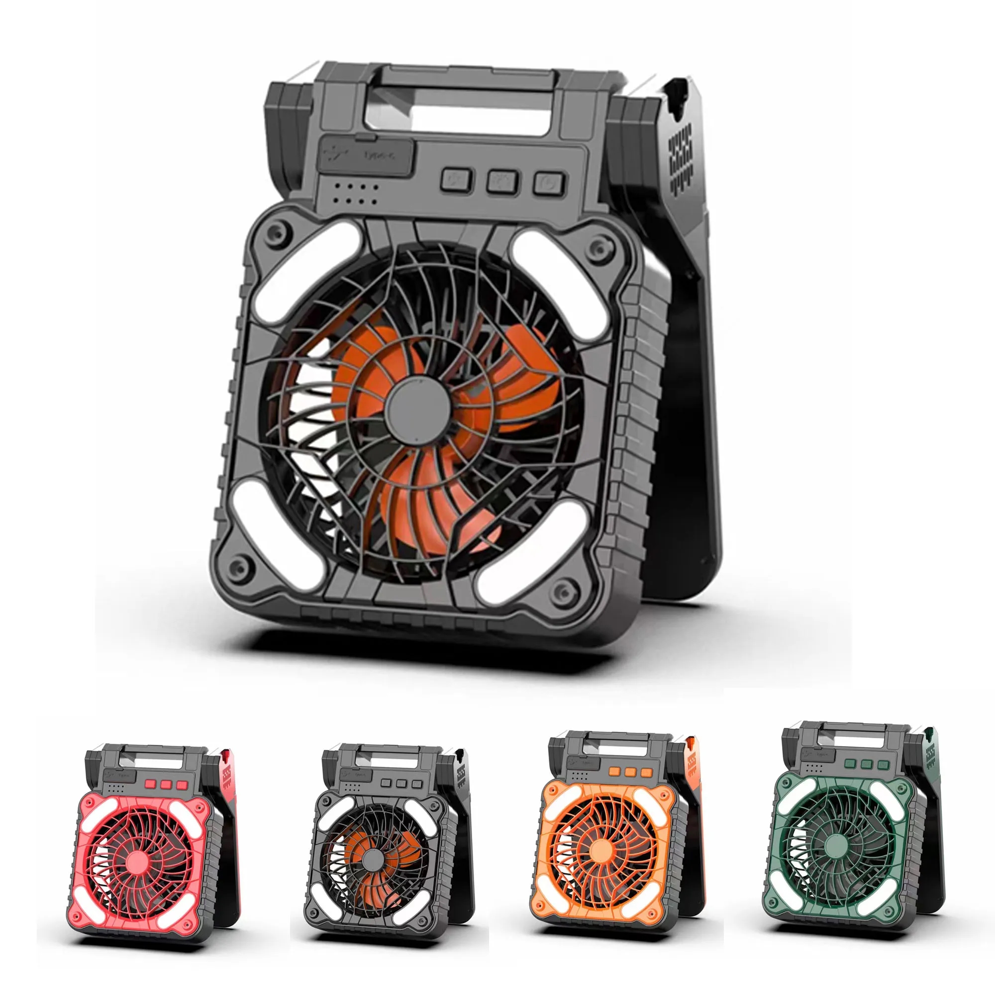 Solar-Powered Portable Camping Fan 2