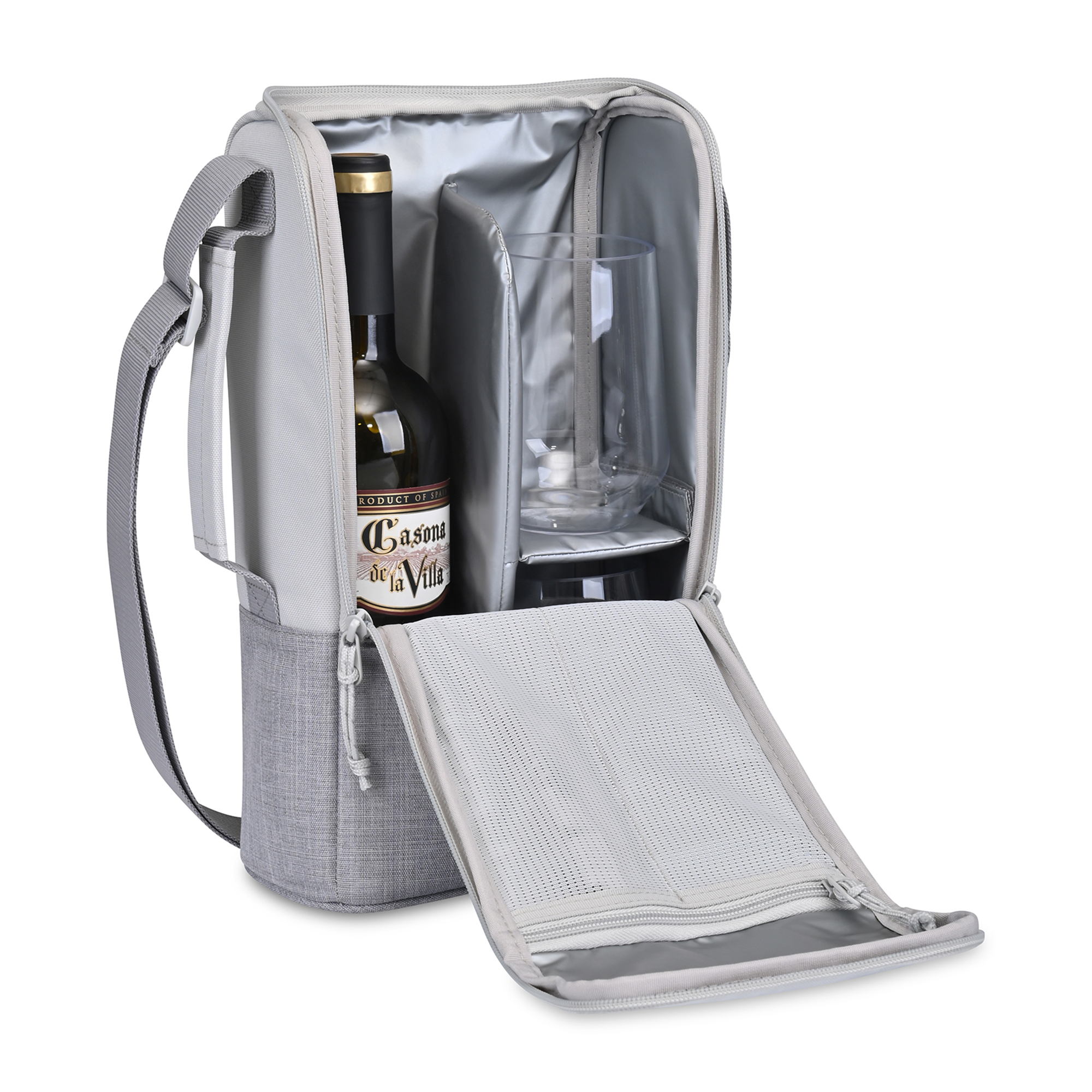 Parkview Recycled rPET Insulated Wine-to-Go Carry Tote 1