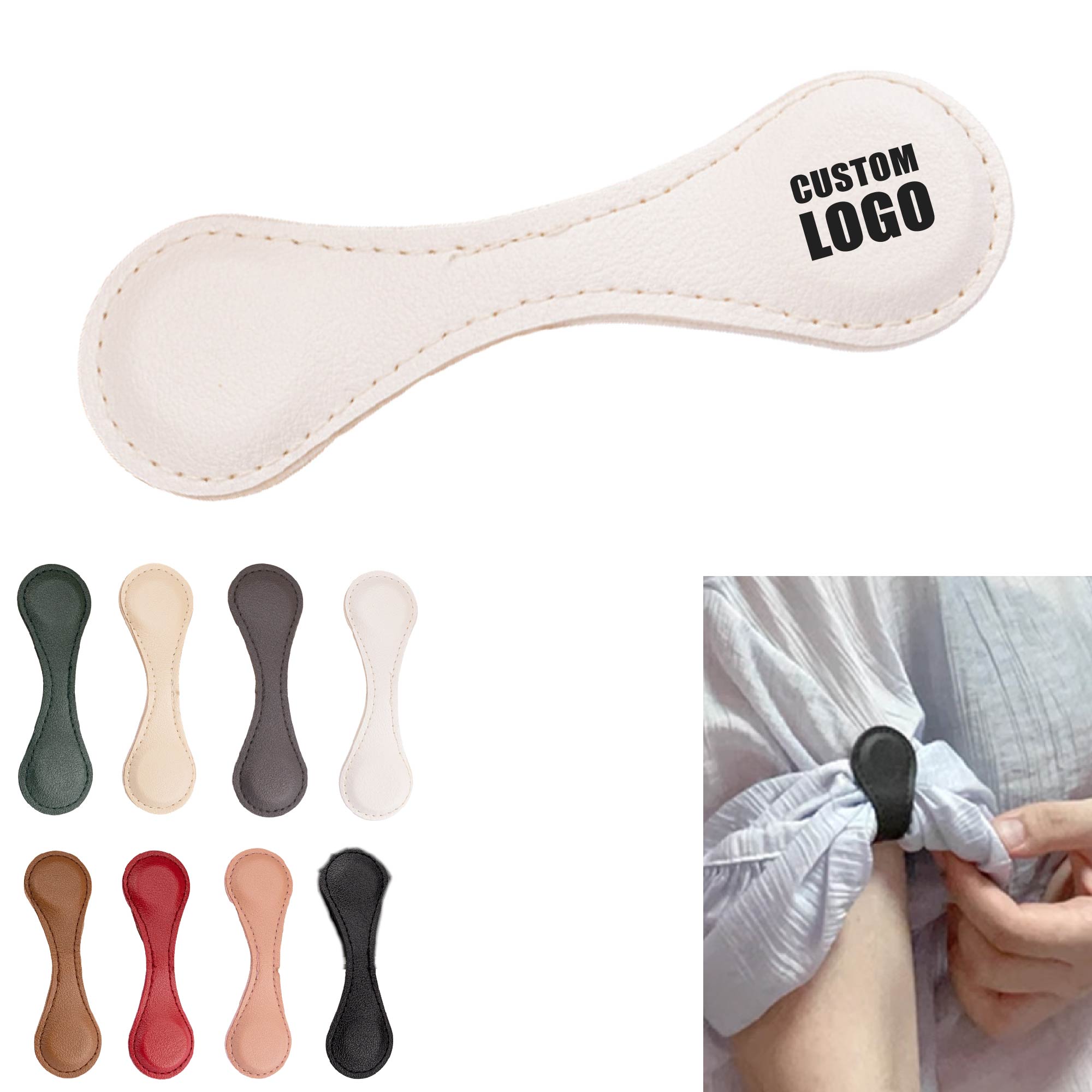 MOQ 20 pcs Leather Magnetic Hem Buckle 2