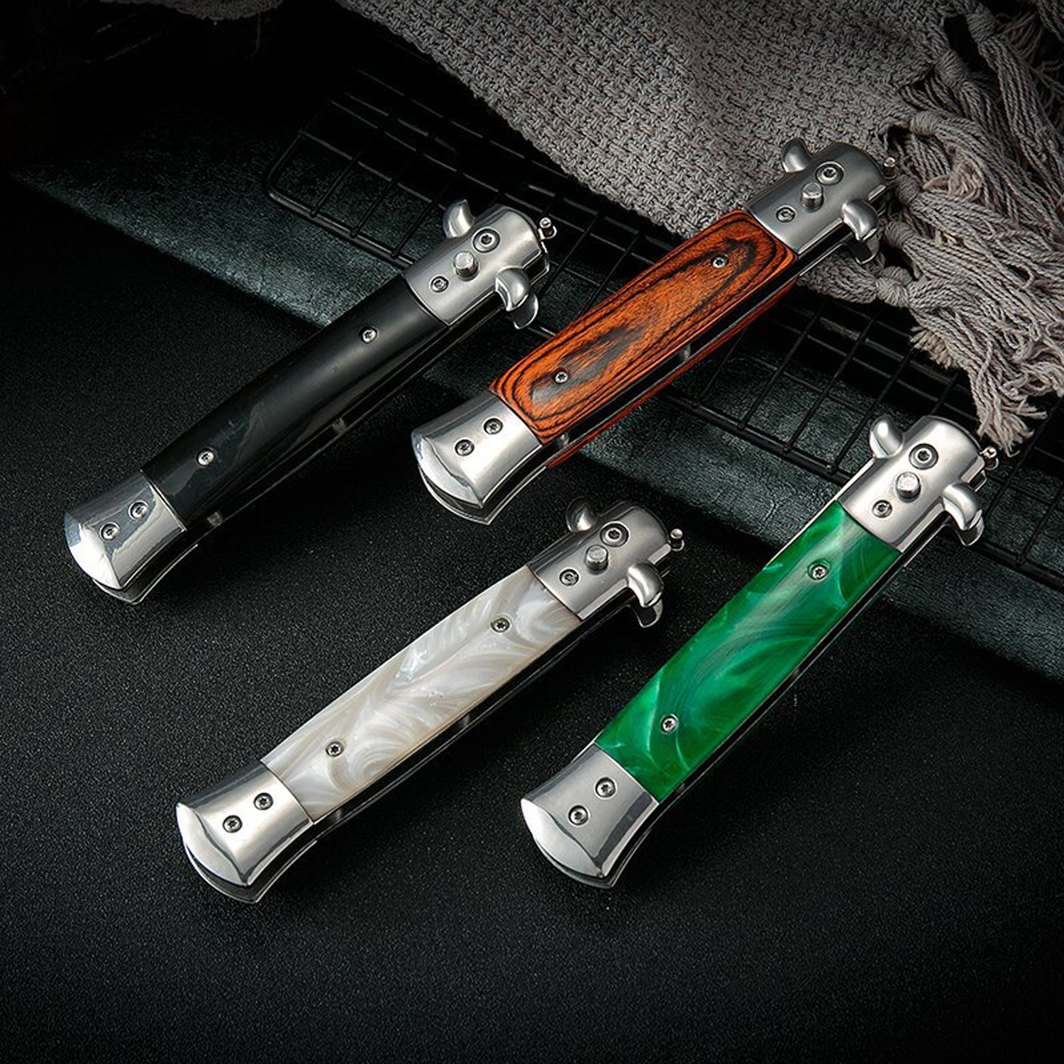 Stainless Steel Folding Comb w/ Resin Handle 6