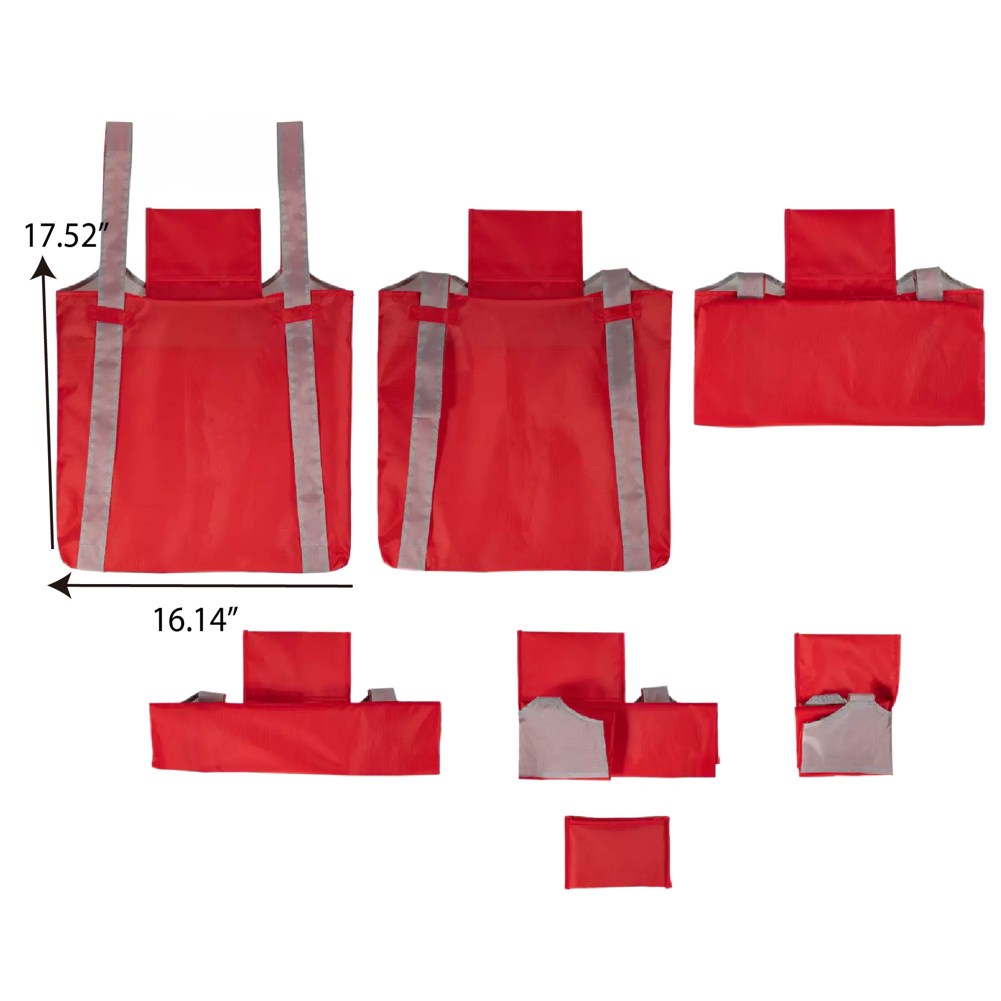Foldaway Shopping Tote Bag W/ Shoulder Strap 3