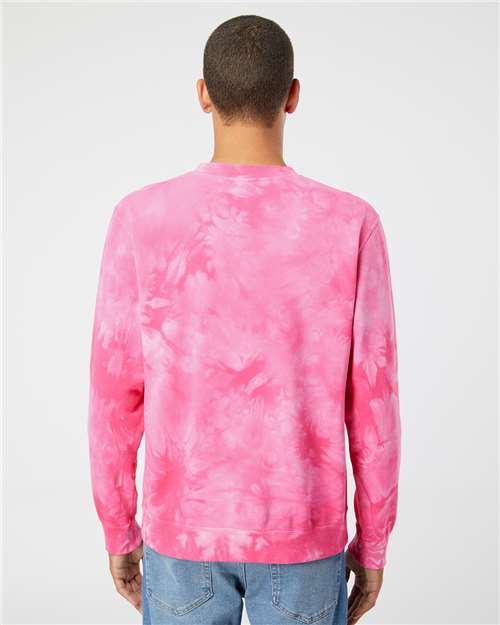 Unisex Midweight Tie-Dyed Crewneck Sweatshirt - PRM3500TD 19