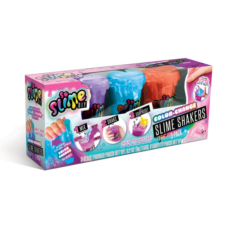 DIY Color Changing Slime Shaker Kits - 3 Pack Assorted 2
