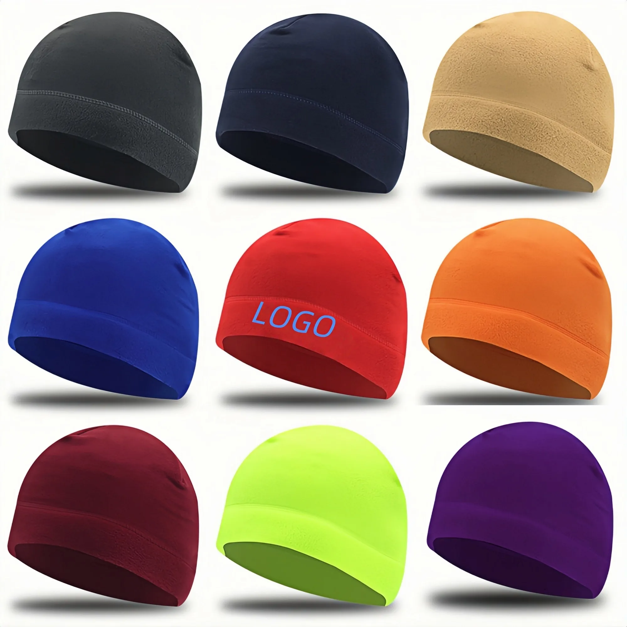 Winter Fleece Skull Cap - Windproof Beanie 2