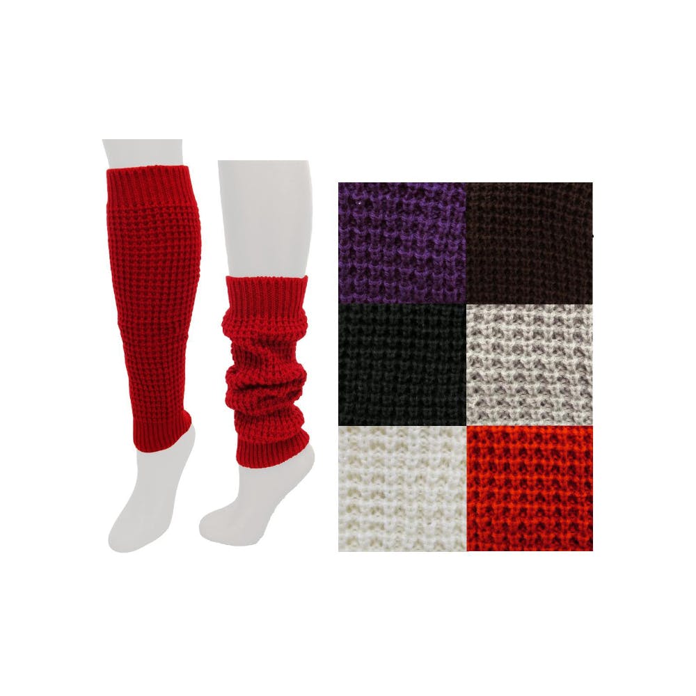 Women's Leg Warmers - Assorted Cable Knit 2