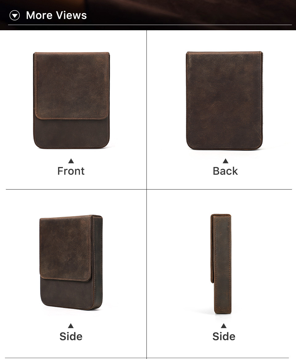 Six-seat Leather Pen Case 4