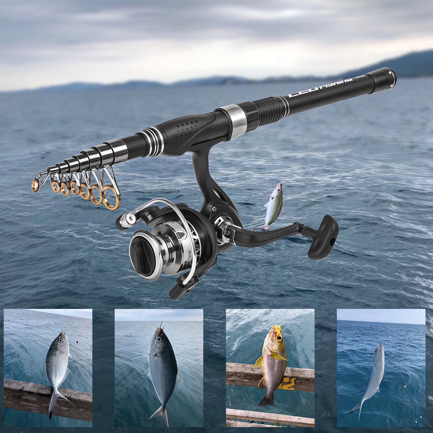 Premium Telescopic Fishing Rod and Reel Combo Kit 5