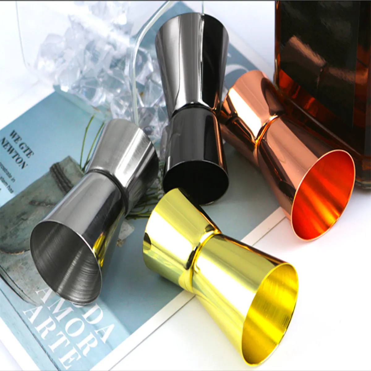 Durable Corrosion-Resistant Dual Shot Ounce Cocktail Shaker 3