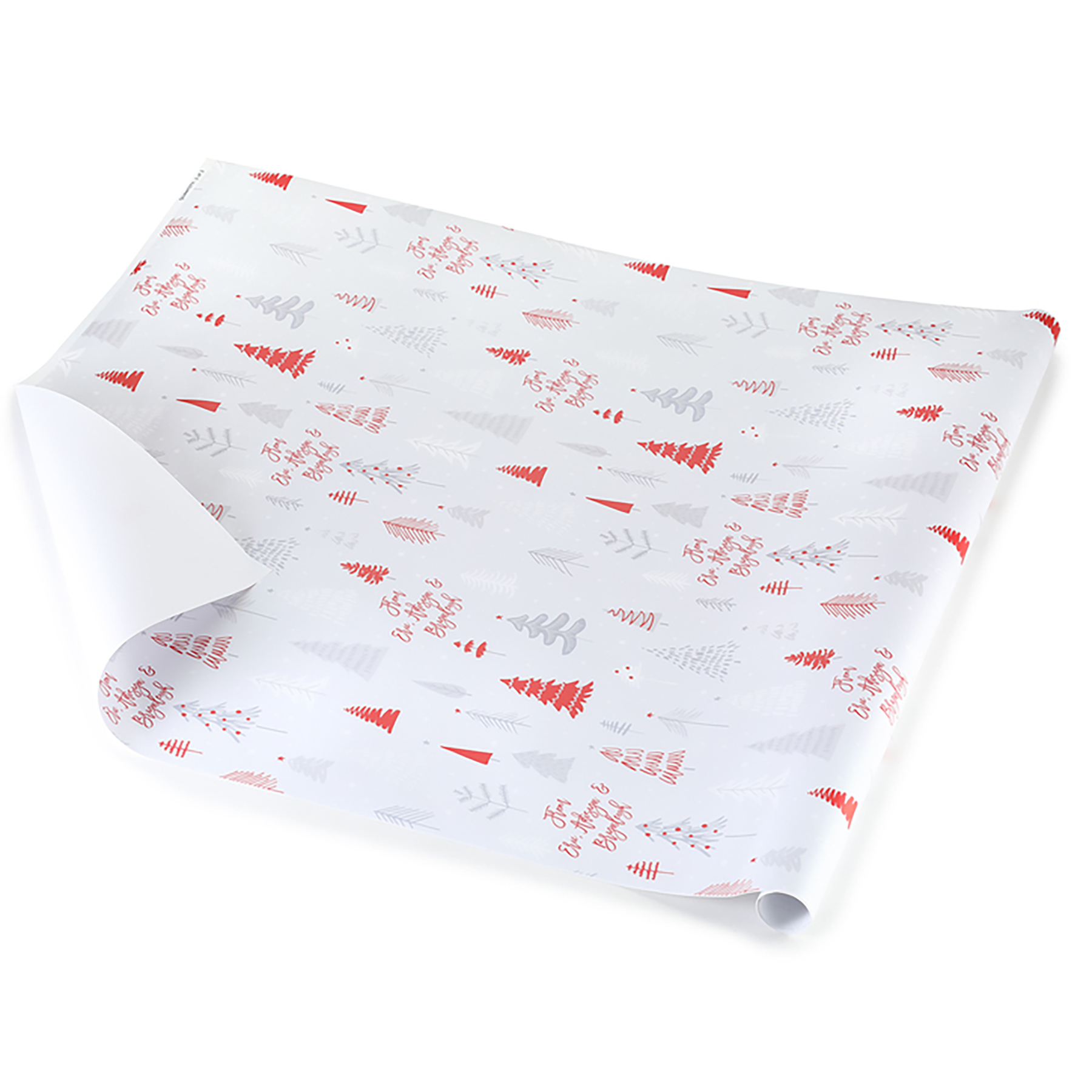 Festive Forest Personalized Wrapping Paper Roll 5