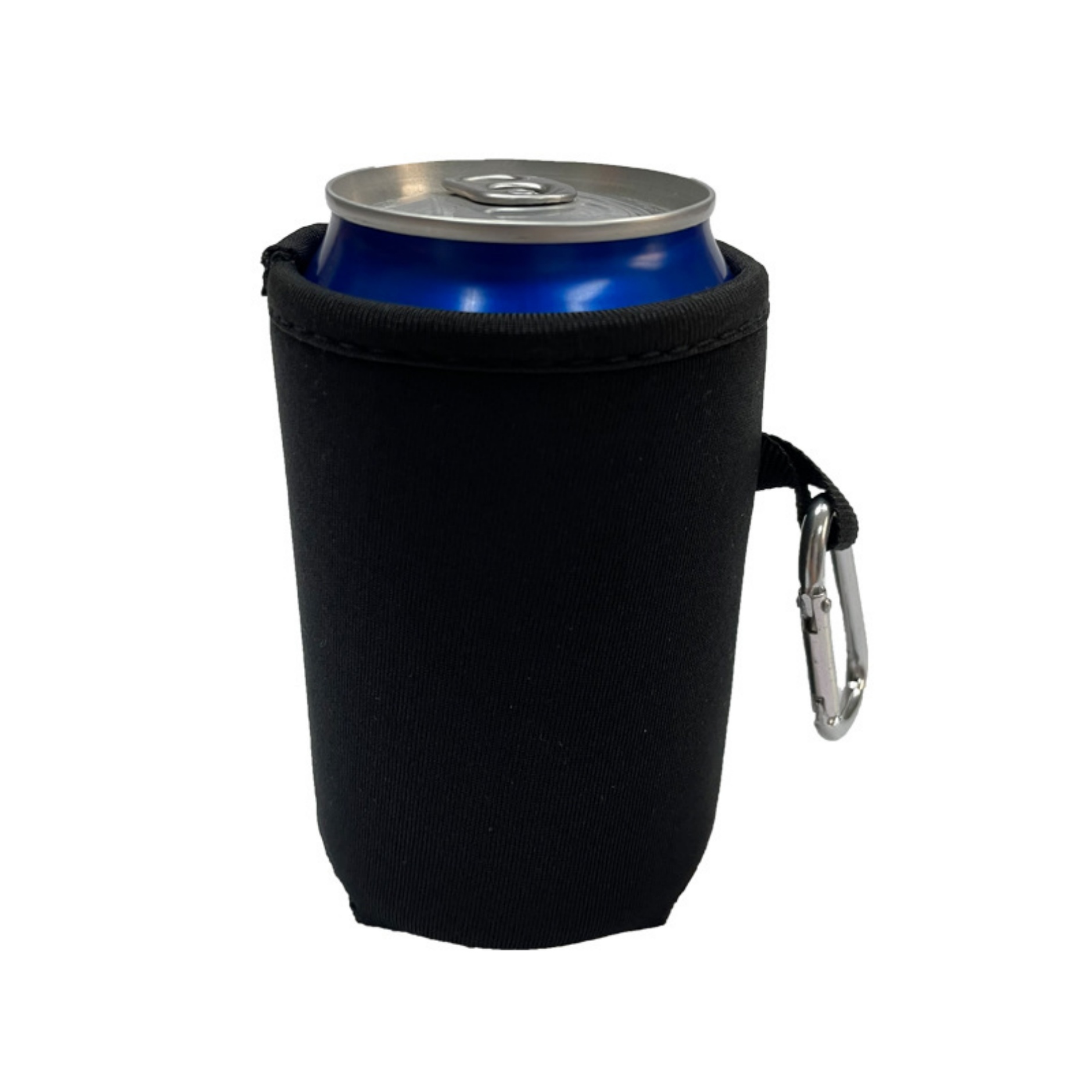 Collapsible Neoprene Can Coolie with Carabiners, custom koozie with logo imprint 6