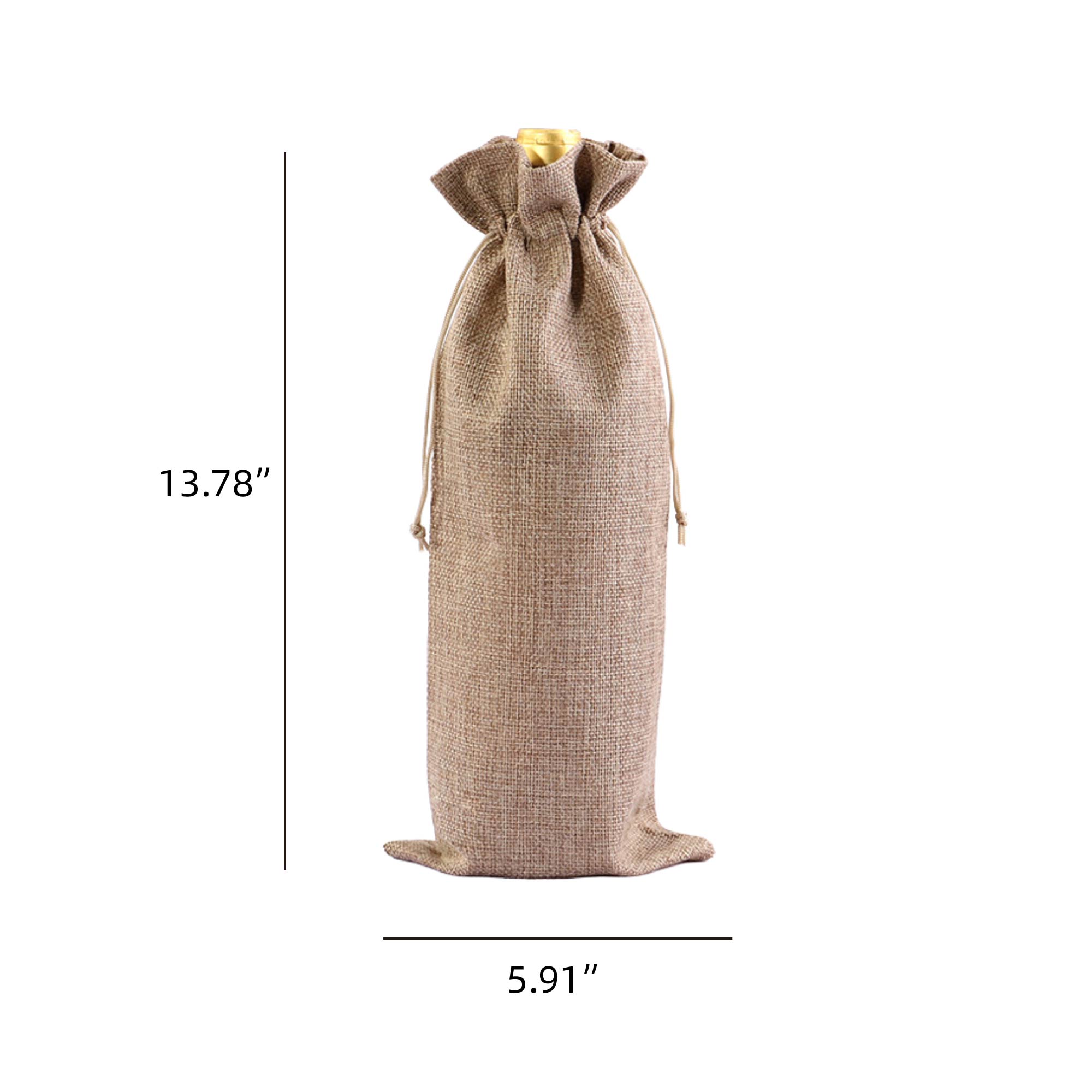 MOQ 10 pcs Drawstring Wine Bags 5