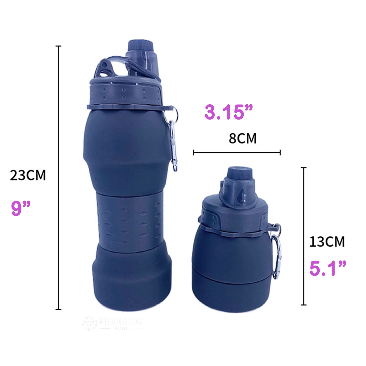 20 Oz Silicone Collapsible Water 3