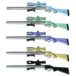 Compact Gun Shaped Writing Pen With Built In LED Flashlight 21