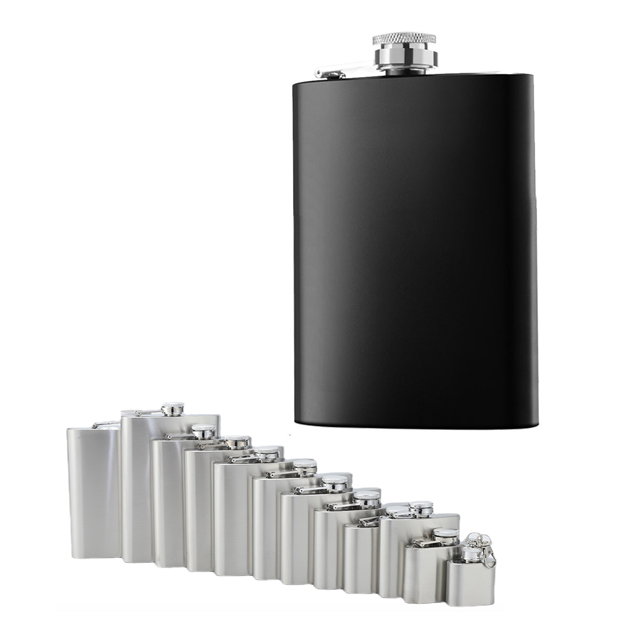 8oz Stainless Steel Wine Alcohol Bottle 1