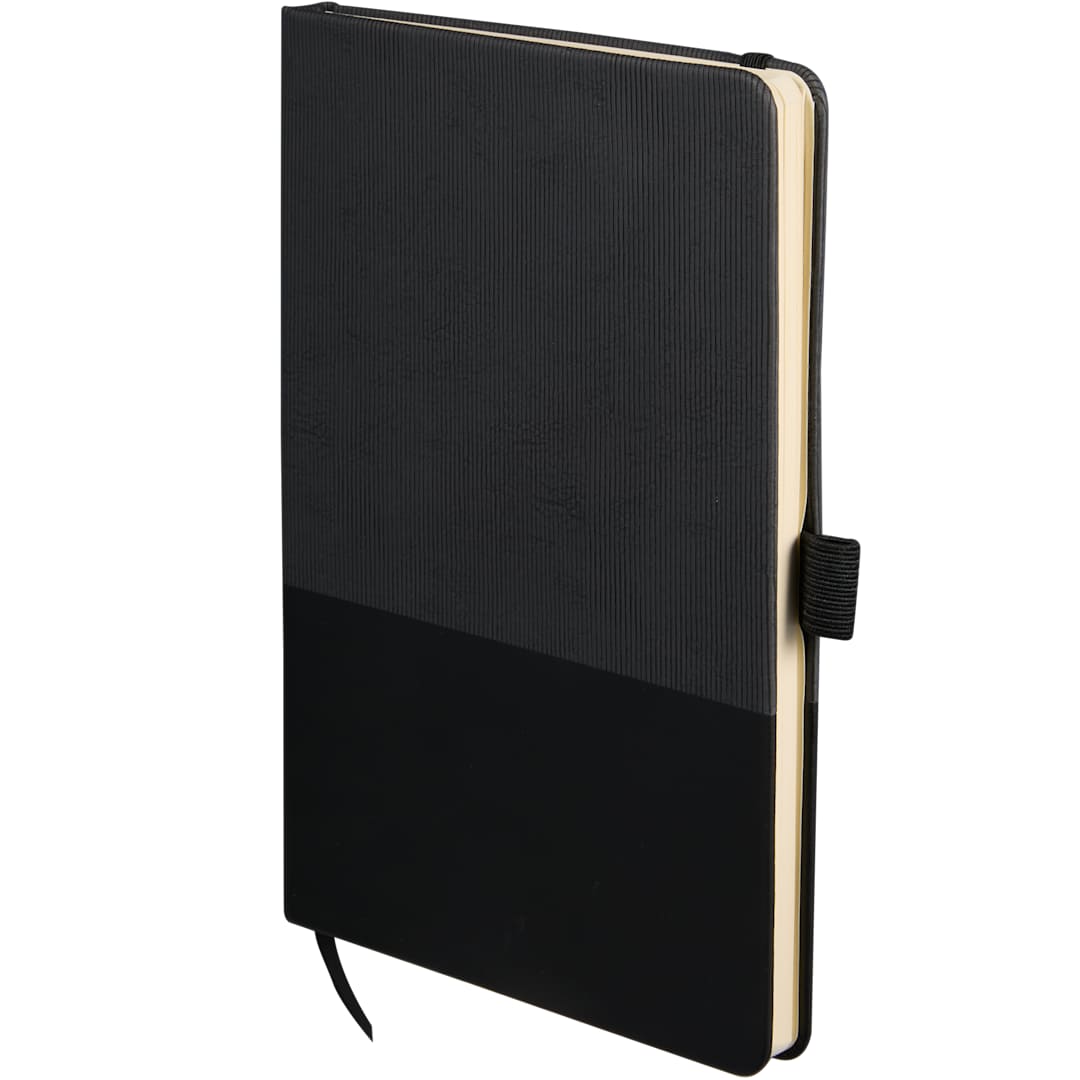 5.5" x 8.5" FSC® Recycled Ribbed Bound Journal 110