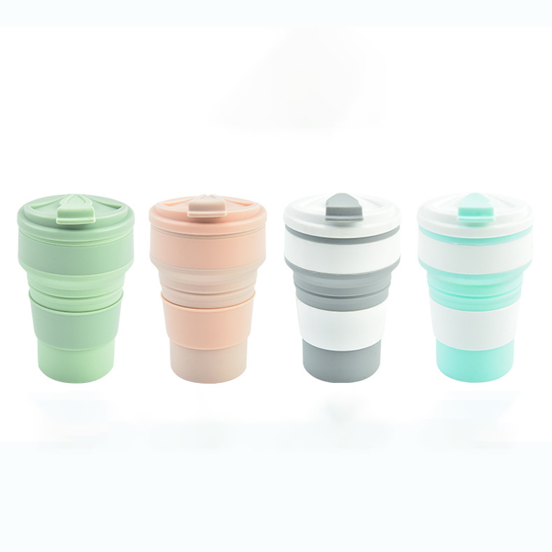 500ML Silicone Collapsible Cup Foldable Mug Portable Camping Cup 15