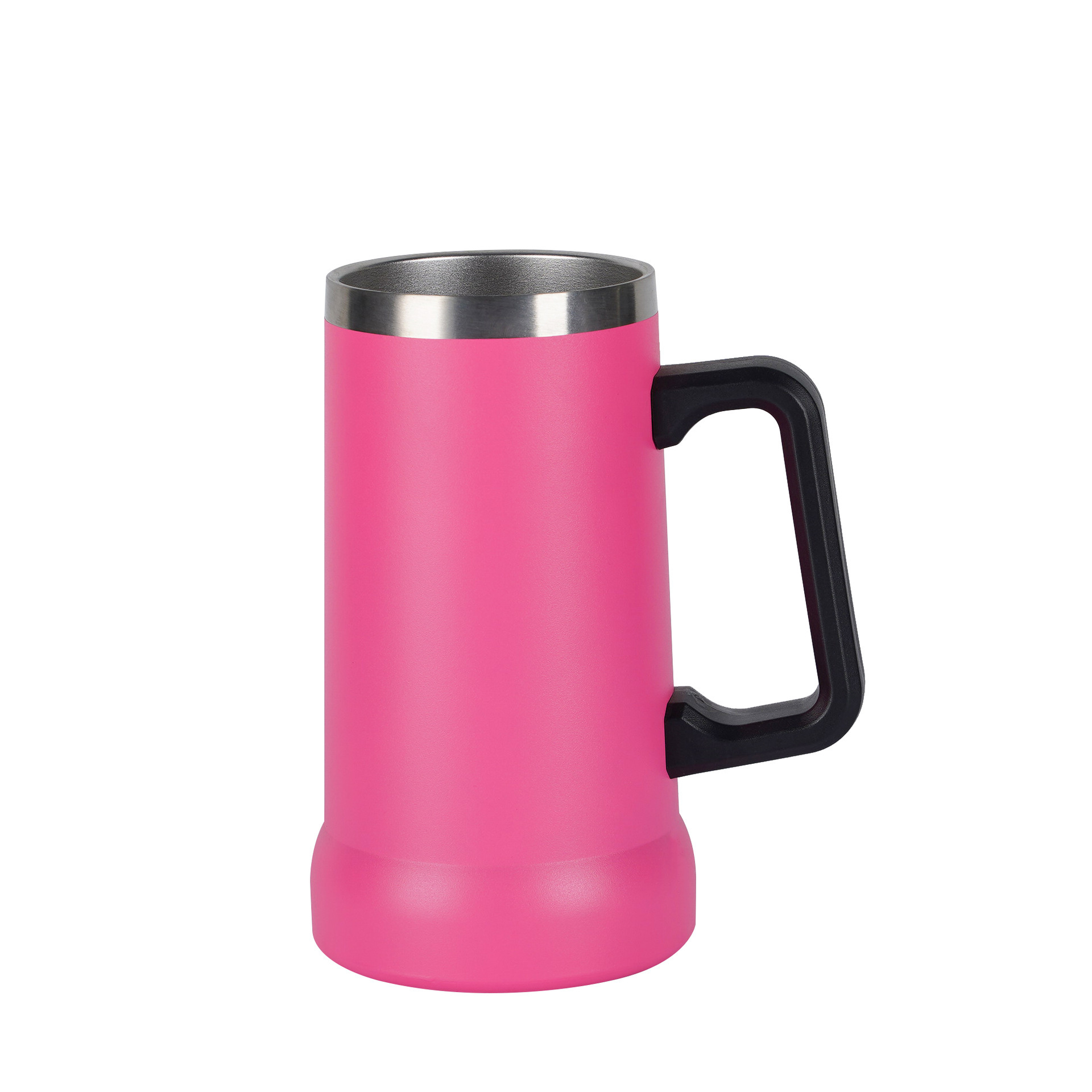 24 oz Stainless Steel Insulated Big Grip Beer Stein Mug 2