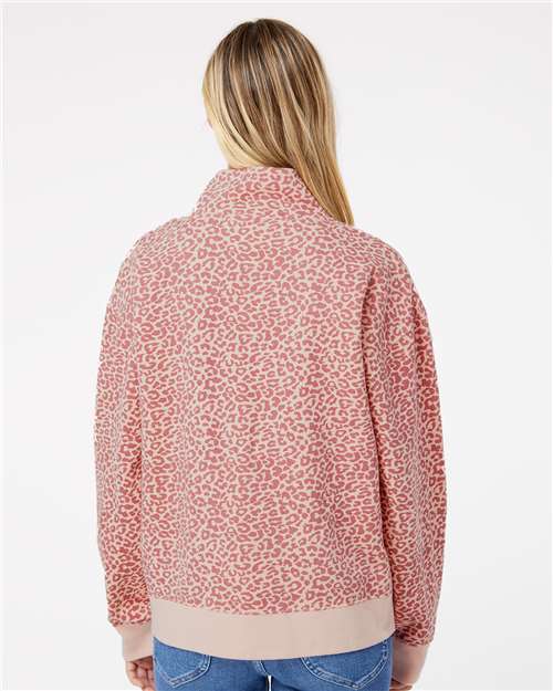 Women's Sueded Fleece Quarter-Zip Sweatshirt - W22713 5