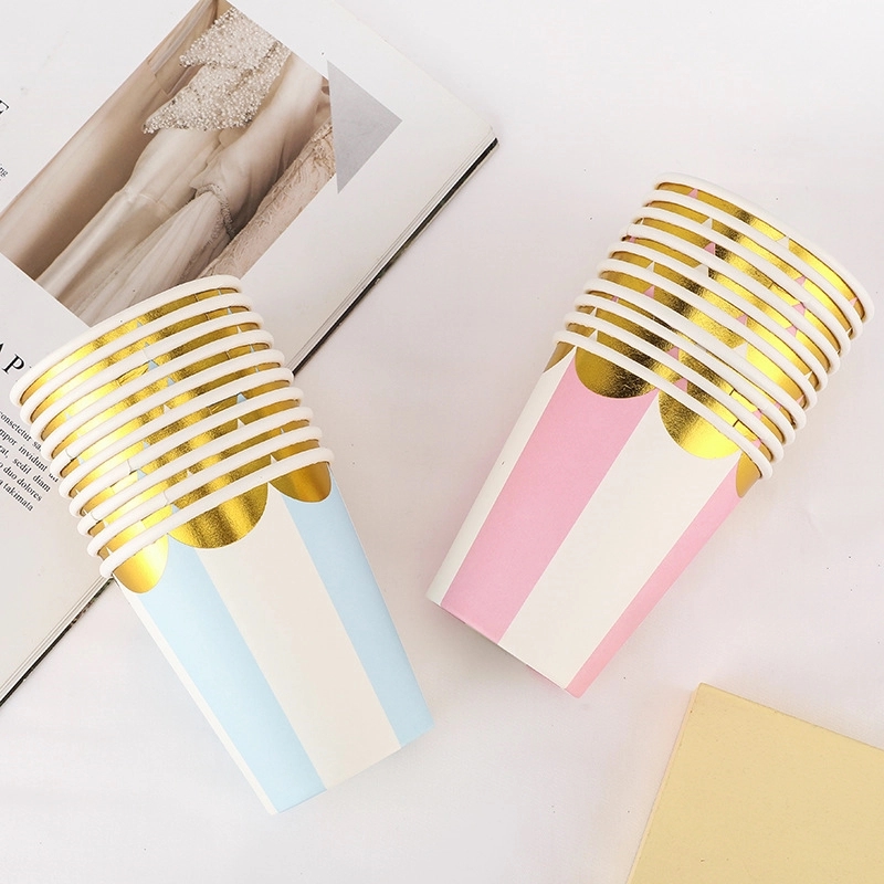 9oz Disposable Party Picnic Beverage Ice Cream Paper Cup 6