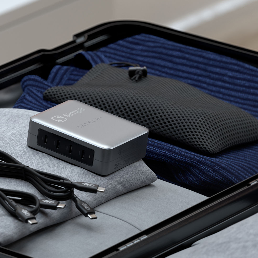 SATECHI® 145W USB-C 4-Port GaN Travel Charger 5