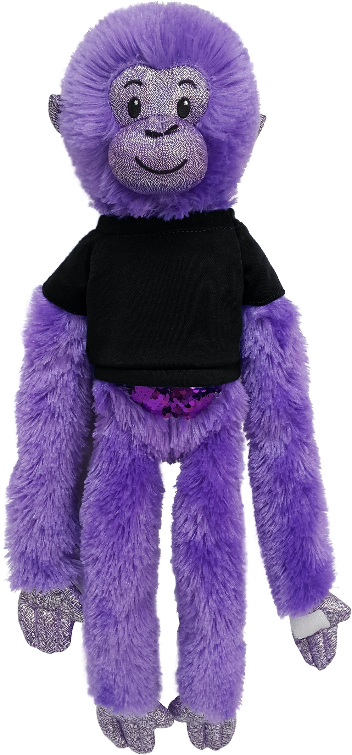 21" Purple Spider Monkey with Sequins 10