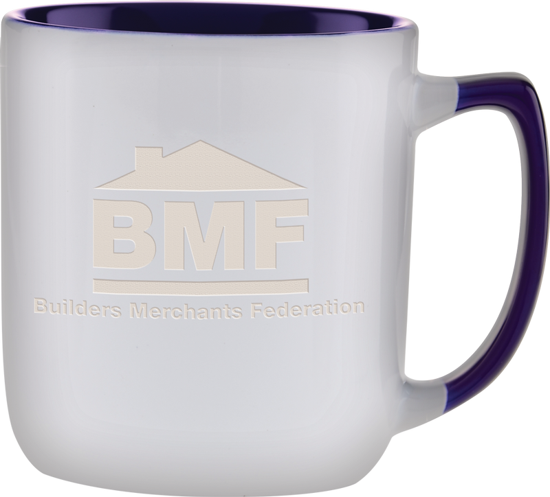 17 oz. Duo-Tone Noble Mug - Deep Etched 8