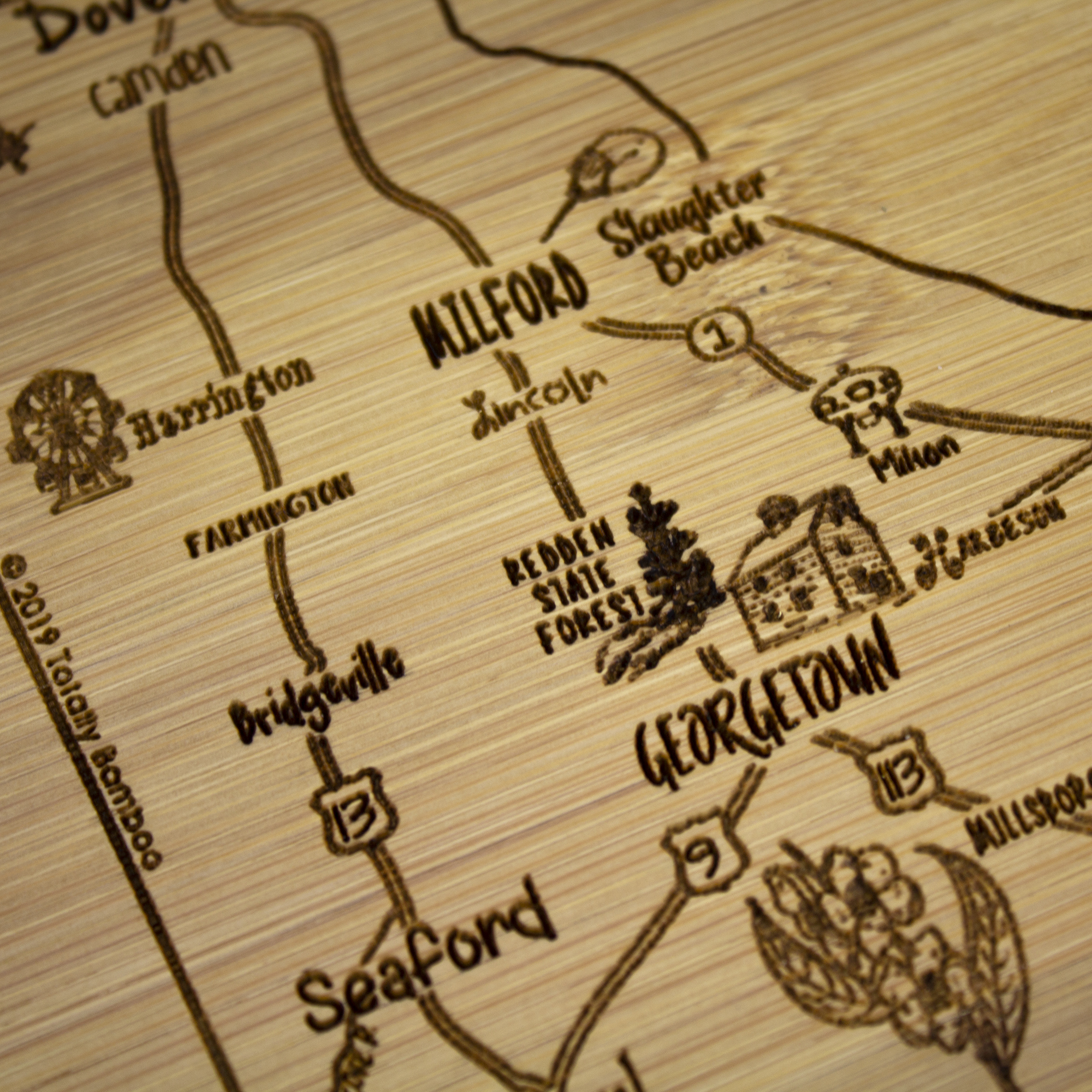 A Slice of Life Delaware Serving & Cutting Board 8