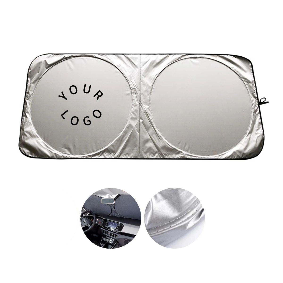 Foldable Car Shade Silver Coated Sun Block 5