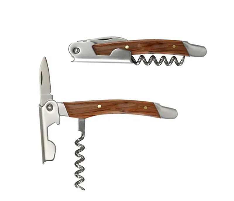 Advanced Stainless Steel Bottle Opener With Wooden Handle 2