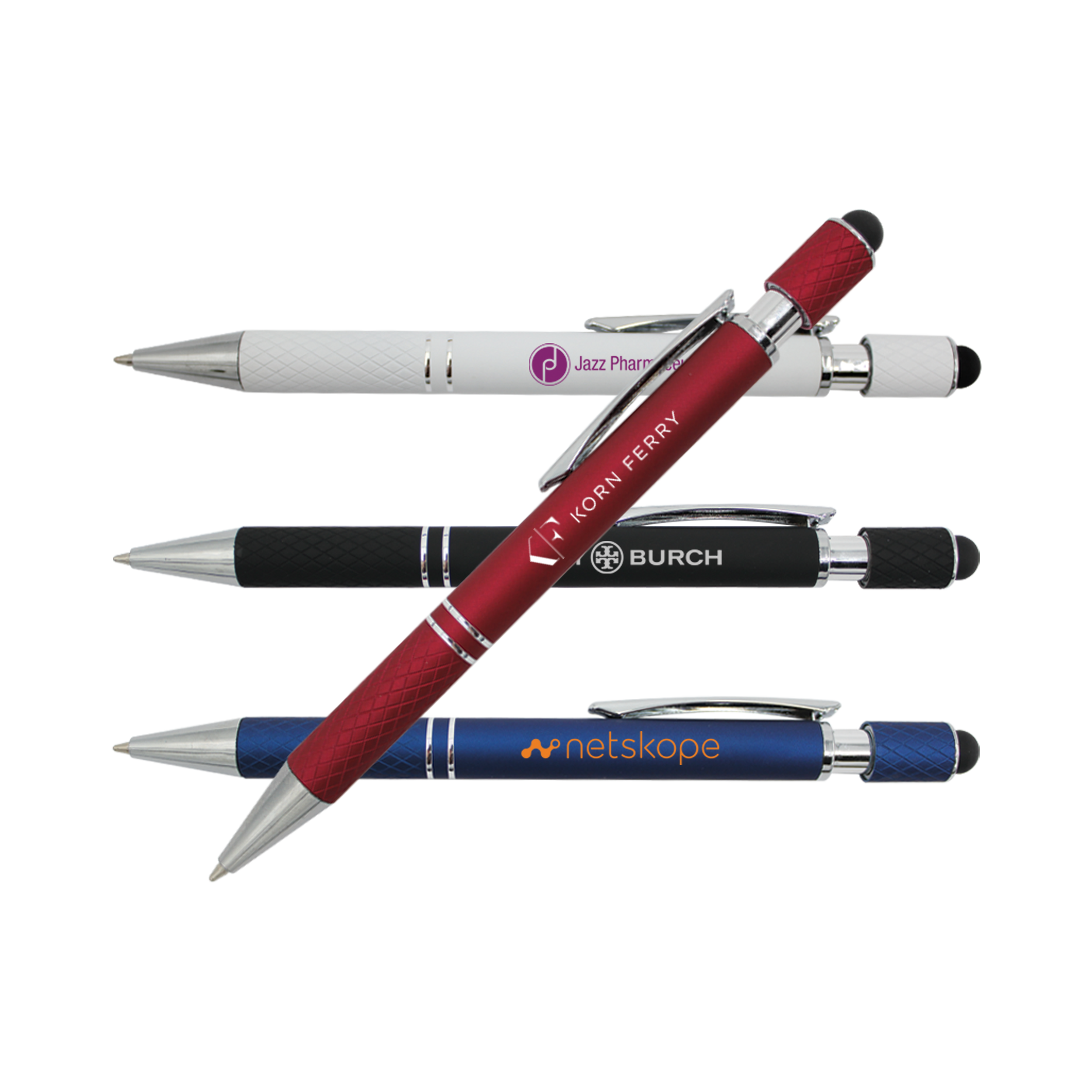 Halcyon® Executive Metal Spin Top Pen with Stylus 3