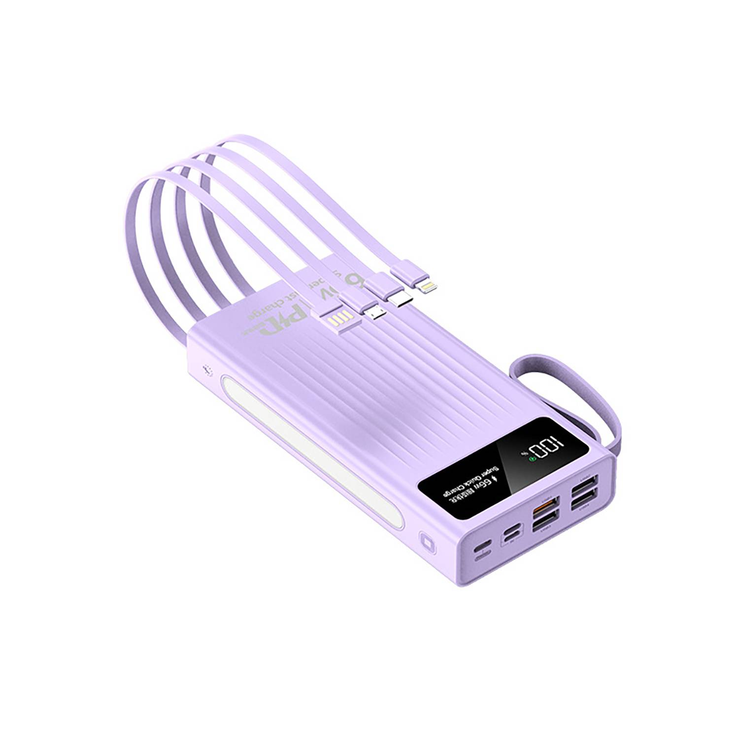 66W Portable Fast Charging Power Bank W/ Light 3