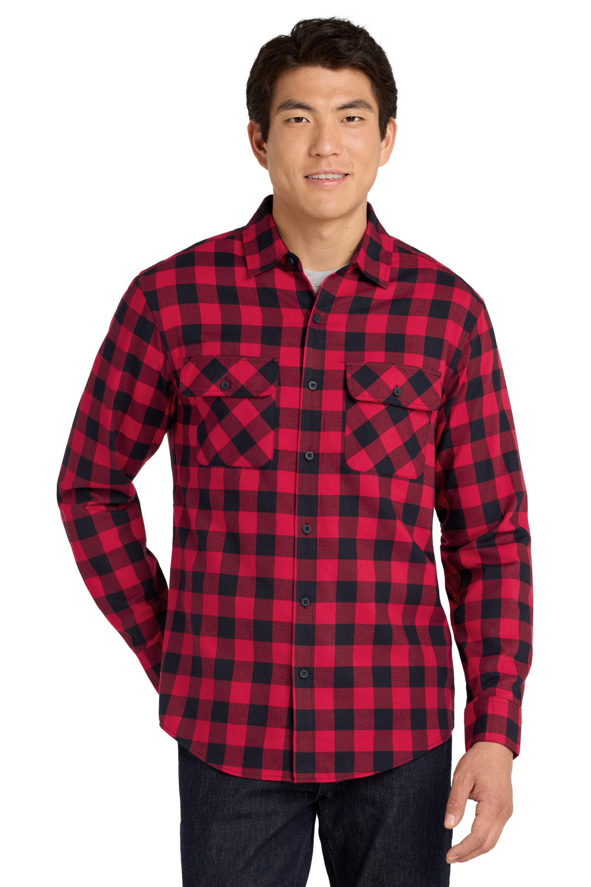 Port Authority Plaid Flannel Shirt. W668 42