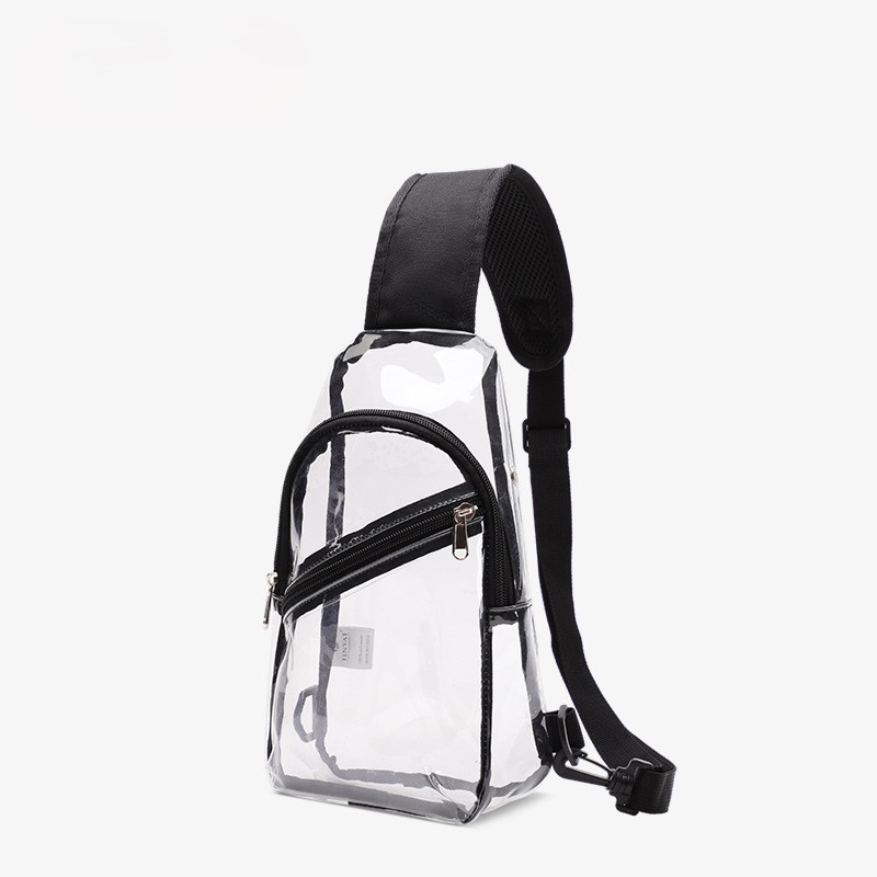 Sling Travel Clear PVC Transparent Cross Body Backpack 2