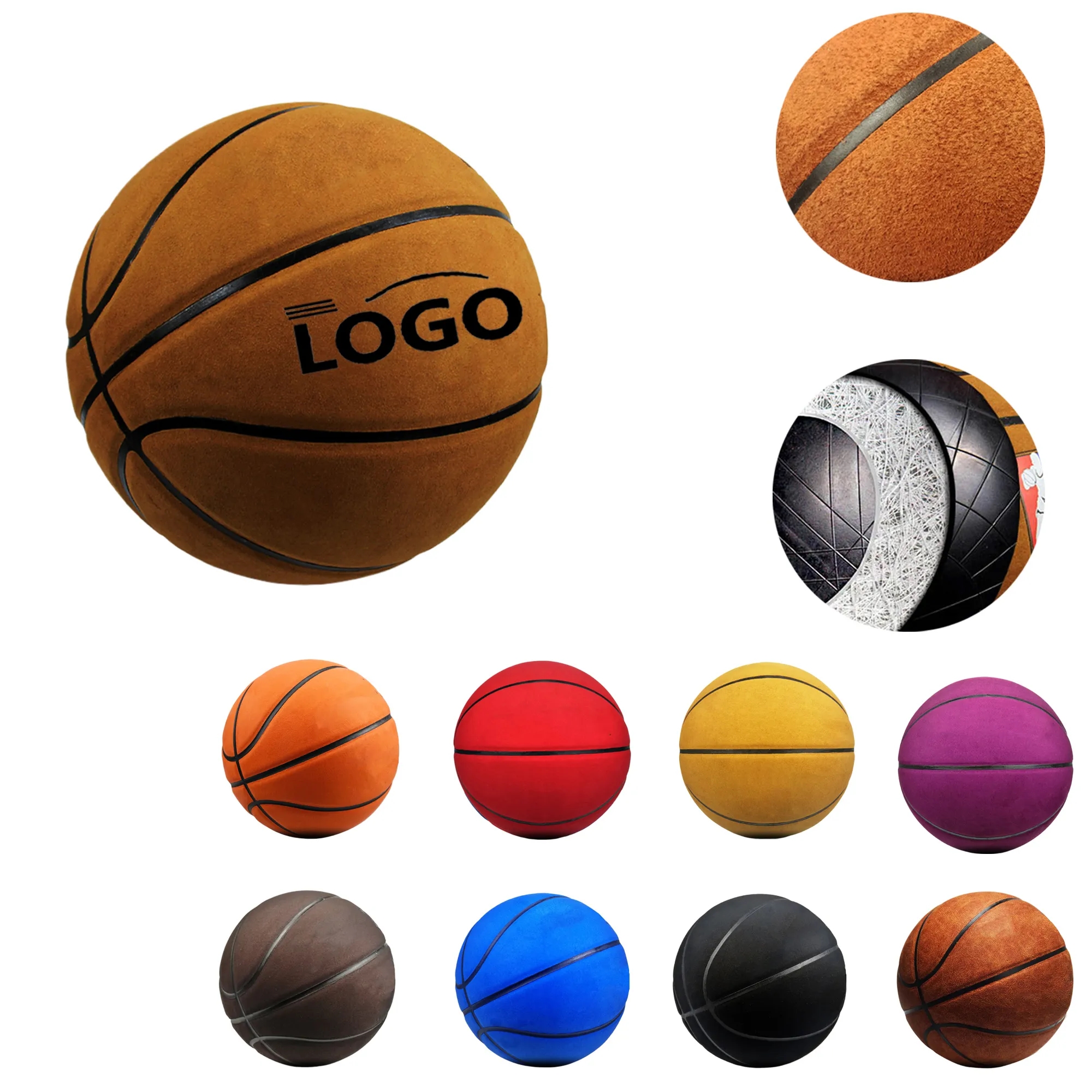 Size 7 Genuine Leather Suede Basketball 9