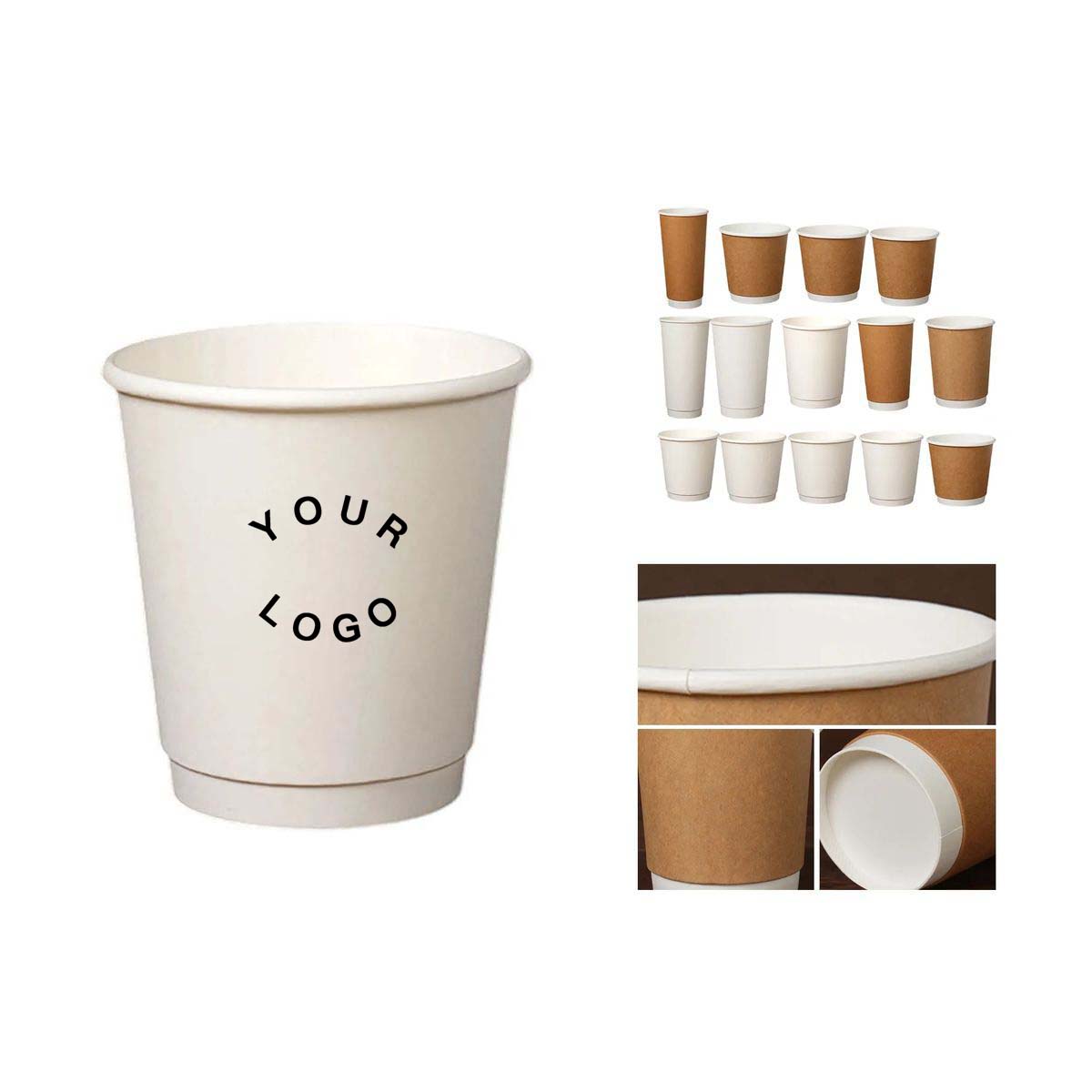 Durable 12 oz Hot Drink Cups for Cafes and Events 6
