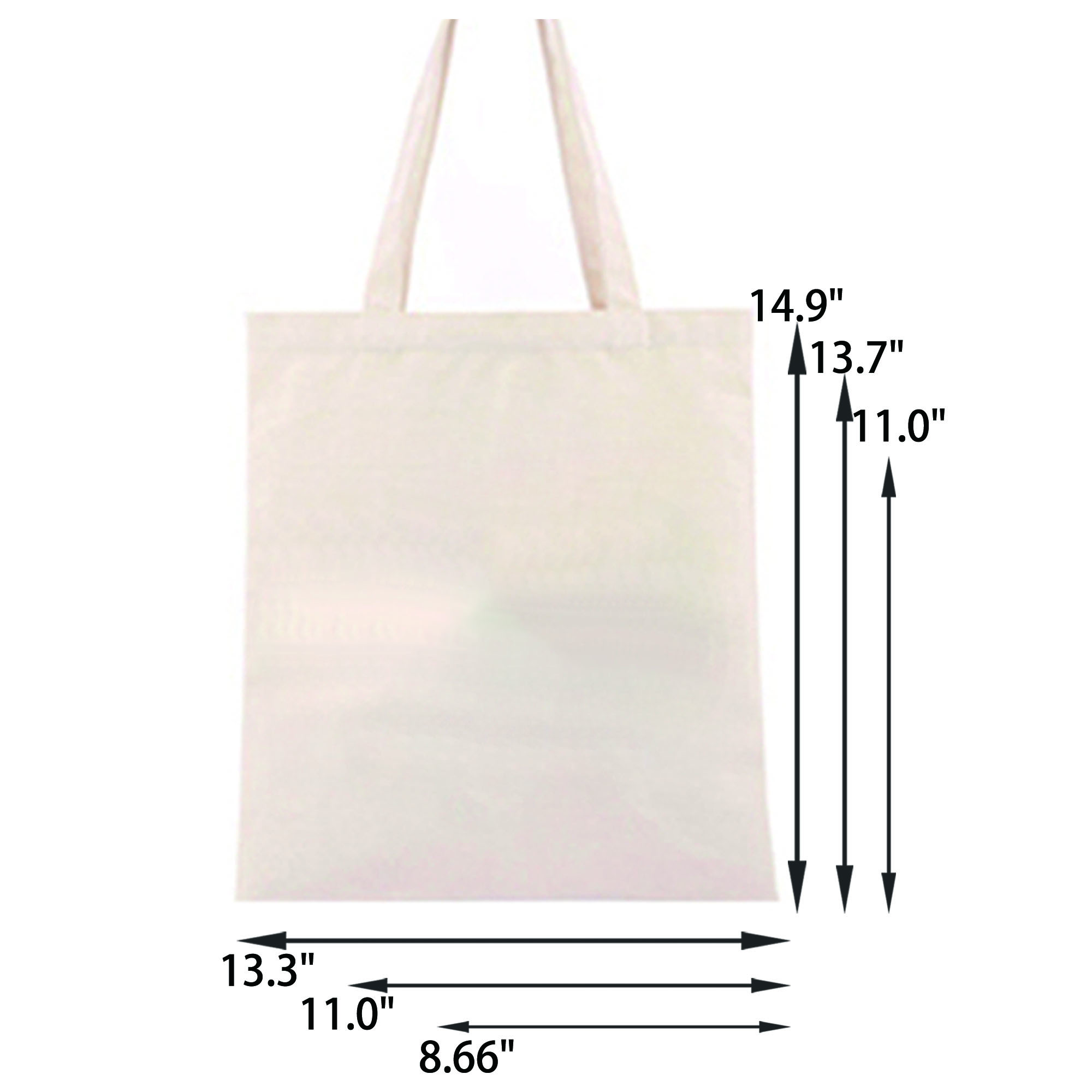 MOQ 20 Durable Canvas Tote Bag Full Color, custom tote bag with logo imprint 3
