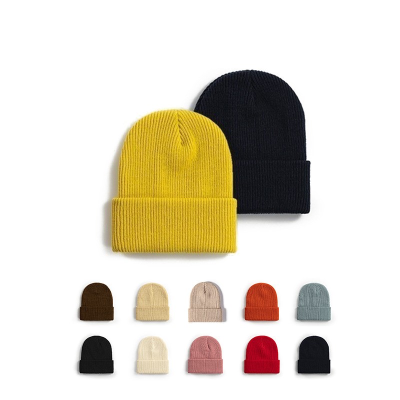 Embroidery Beanie Knit Hat 3
