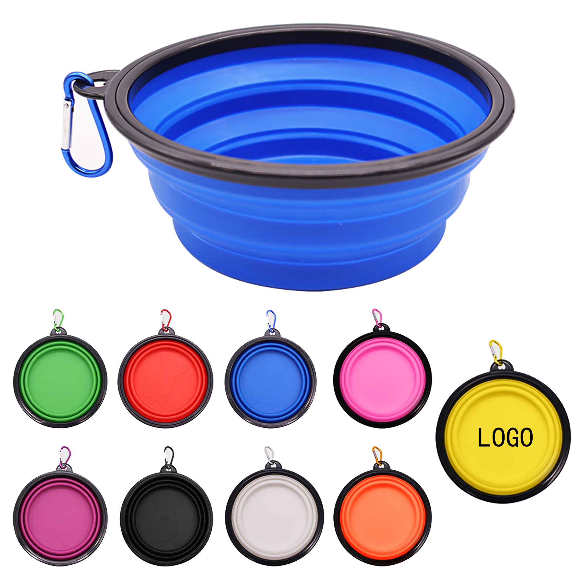 22 Oz Dog Bowl Cat Bowl Pet Bowl Folding Silicone 2