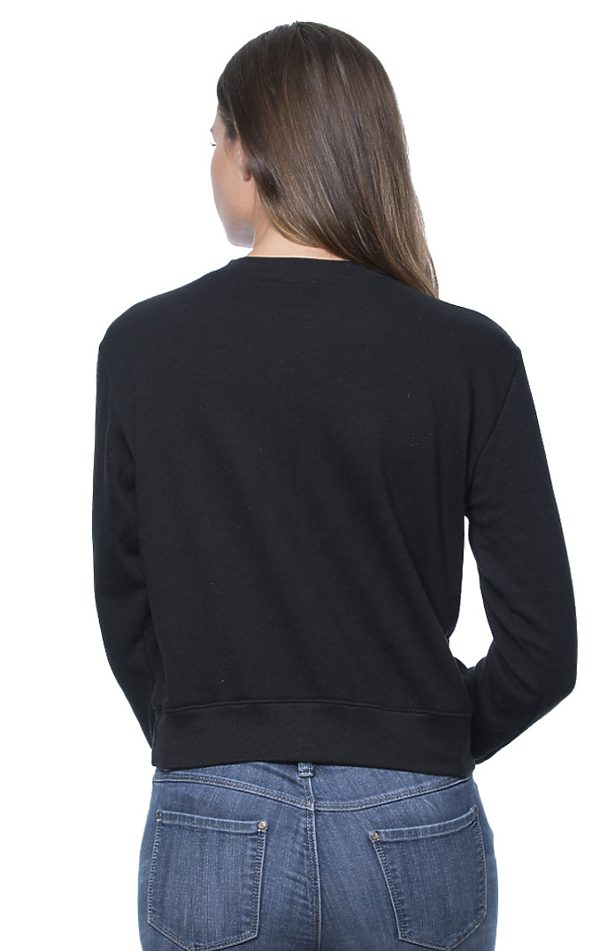 Womens Organic RPET French Terry Crew 3