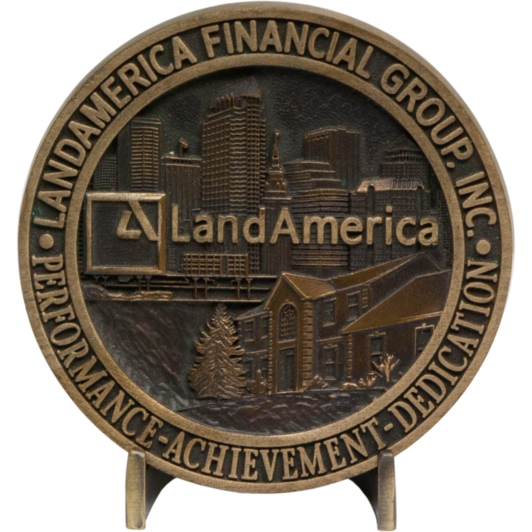 Medallion Display Stand - Brushed Silver Or Gold 3