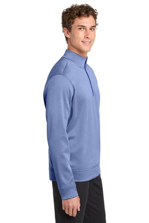 Sport-Tek PosiCharge Sport-Wick Heather Fleece 1/4-Zip Pullover. ST263