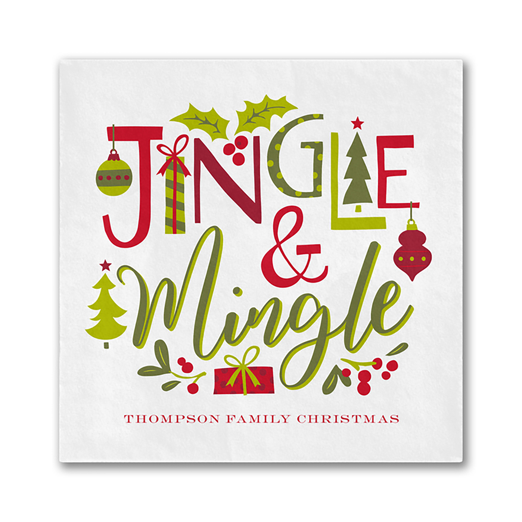 Jingle & Mingle Luncheon Ooh La Color Napkin 1
