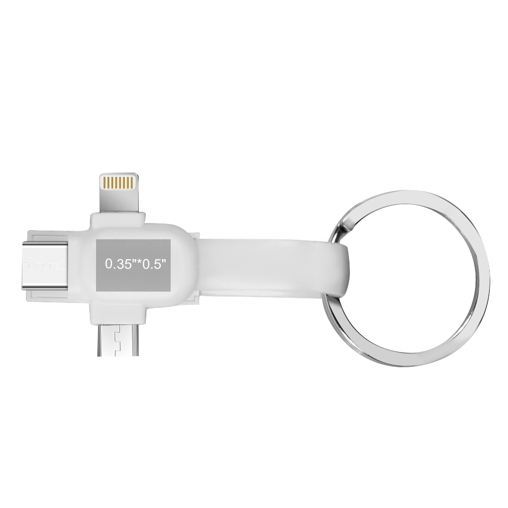 Arleta 3-in-1 Magnetic Key Ring and Charging Cable
