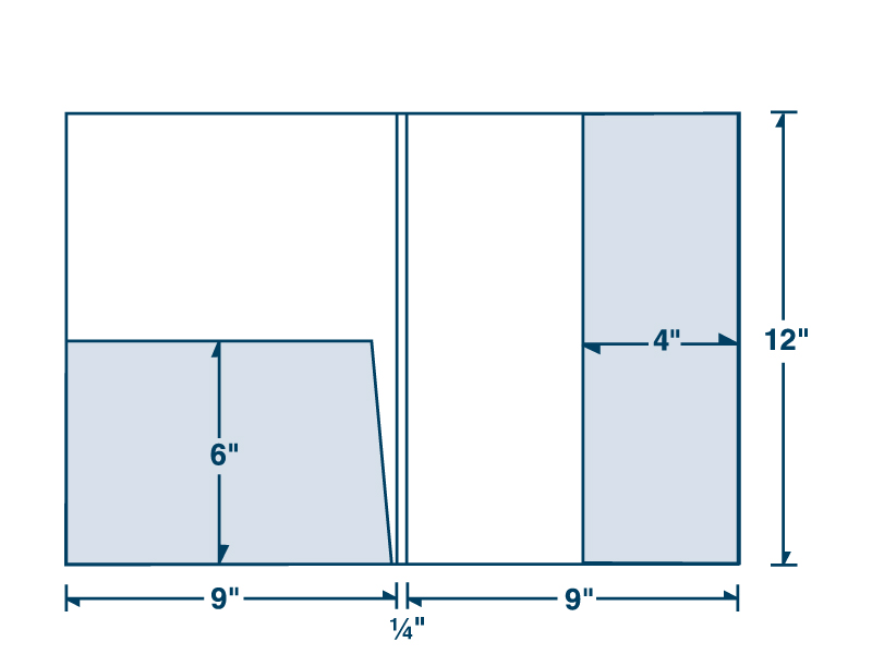 Large Presentation Folder with Tall and Regular Pocket 2