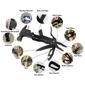 Wrench Hammer Pliers With Multi Tools For Versatile Outdoor Use 17