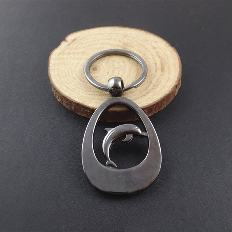 Creative Dolphin Metal Key Ring 1